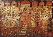 unknow artist The Council of Nicaea i,Melkite icon from the 17 century Spain oil painting artist